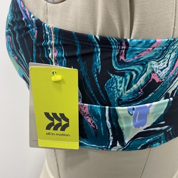 Woman's Longline Bikini Top by All In Motion Blue Size S (4-6) - Picture 7 of 8